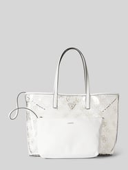 Tote Bag in semitransparentem Design Modell 'TUANA' von Guess Weiß - 18