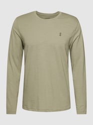 Longsleeve mit Label-Print von NO EXCESS Grün - 41
