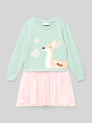 Regular fit jurk met motiefstitching, model 'Linnea' van DANAMADE - 46