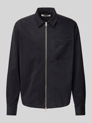 Regular fit overhemdjack met kentkraag en tweewegsritssluiting van Forét - 16