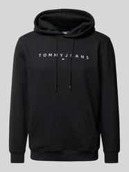 Regular Fit Hoodie mit Label-Stitching von Tommy Jeans Schwarz - 9