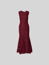 Maxikleid aus floraler Spitze von Self-Portrait Bordeaux - 10