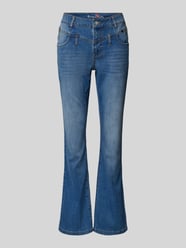 Bootcut Jeans im 5-Pocket-Design Modell 'Florida' von Buena Vista Blau - 38