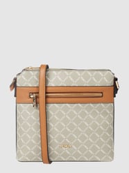 Crossbodytas met logomotief, model 'Filiberta' van L.Credi Grijs / zwart - 17