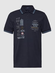 Poloshirt mit Label-Stitching von Aeronautica Militare Blau - 33