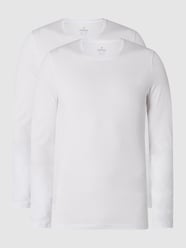 Body Fit Longsleeve aus Pima-Baumwolle im 2er-Pack  von RAGMAN Weiß - 37