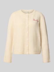 Regular Fit Strickjacke mit Rundhalsausschnitt Modell 'EVIA' von ONLY Beige - 39