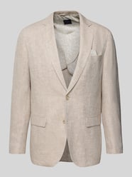 Leinensakko mit Einstecktuch von Christian Berg Men Beige - 40