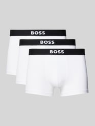 Trunks mit elastischem Logo-Bund im 3er-Pack von BOSS Weiß - 30