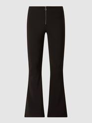 Flared Fit Hose mit Stretch-Anteil Modell 'Sallie' von Noisy May Grau / Schwarz - 37