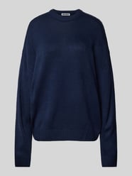 Sweter z dzianiny o kroju oversized z okrągłym dekoltem od Review - 37