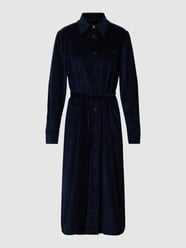 Kleid mit Taillenband von Seidensticker Blau / Türkis - 32