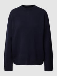 Strickpullover mit überschnittenen Schultern von JAKE*S STUDIO WOMAN Blau - 24