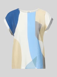 Regular Fit T-Shirt aus Viskose-Mix von s.Oliver RED LABEL Beige - 22