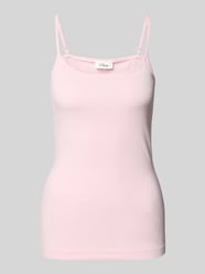 Slim Fit Trägertop aus Baumwoll-Mix von s.Oliver RED LABEL Pink - 3