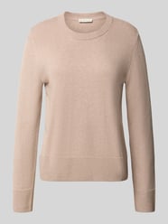 Regular fit gebreide pullover van een mix van katoen en kasjmier van Tom Tailor Beige - 31