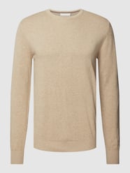 Strickpullover mit Rundhalsausschnitt Modell 'Jupiter' von Bruun & Stengade Grau - 15