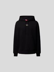 Oversized Hoodie mit Label-Detail von Diesel Schwarz - 48