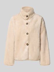 Jacke aus Kunstfell mit Stehkragen Modell 'ELITE' von SUNCOO PARIS Beige - 8