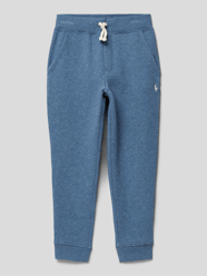 Sweatpants in melierter Optik von Polo Ralph Lauren Kids Blau - 40