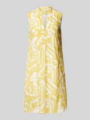 Knielanges Kleid mit Tunikakragen von Marc O'Polo Gelb - 17