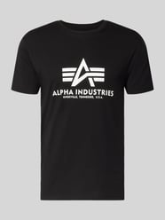 t-shirt z logo i okrągłym dekoltem od Alpha Industries - 16