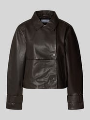 relaxed fit jack van echt leer model 'SEPTEMBER' van COMMA - 42