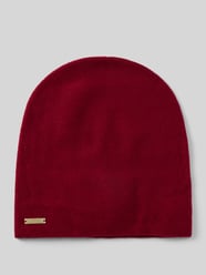 Doppelt gestrickte Beanie aus reinem Kaschmir von Seeberger Bordeaux - 29