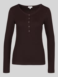 Bluzka z długim rękawem o kroju slim fit z mieszanki bawełny i lyocellu od s.Oliver RED LABEL - 45
