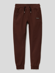 Jogpants mit Label-Detail von Blue Effect Braun - 40