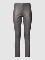 Leggings in Leder-Optik Modell 'RESA' von Raffaello Rossi Grau / Schwarz - 21