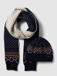 Beanie met wol in cadeaubox, model 'ROTHBURY' van Barbour Blauw / turquoise - 27
