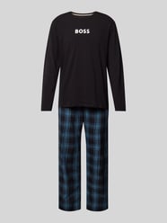 Pyjama mit Label-Print von BOSS Schwarz - 21