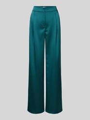 Regular Fit Bundfaltenhose aus Satin mit Paspeltasche am Gesäß von Jake*s Cocktail Grün - 30