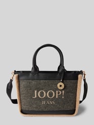 Shopper met labelprint, model 'calduccio' van JOOP! Jeans Grijs / zwart - 5