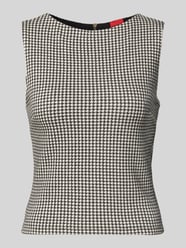 Getailleerde top van een mix van katoen en viscose, model 'DAROSETTA' van HUGO - 4