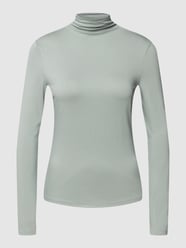 Shirt met lange mouwen en opstaande kraag, model 'Sayar' van Opus Groen - 18