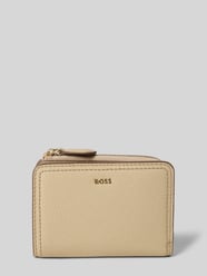 Portfel z prawdziwej skóry bydlęcej model 'LANAH SMALL WALLET' od BOSS - 36