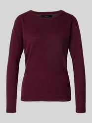 Regular Fit Strickpullover aus reiner Baumwolle Modell 'CARE' von Vero Moda Bordeaux - 13