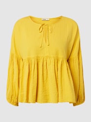 Blusenshirt aus Baumwolle mit Schnürung  von LTB Gelb - 17