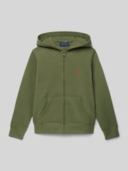 Regular Fit Sweatjacke mit Logo-Stitching Modell 'Tops' von Polo Ralph Lauren Teens - 45