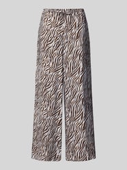 Broek van viscosemix in allover-look model 'Mele' van FREE/QUENT - 13