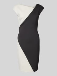 Knielanges Etuikleid mit Label-Detail von Calvin Klein Womenswear Schwarz - 34