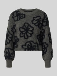 Pullover aus Schurwolle mit floraler Struktur von ONLY - 28