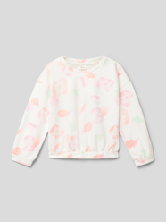 Sweatshirt mit Allover-Muster von s.Oliver RED LABEL Weiß - 28
