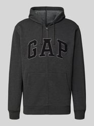 Bluza rozpinana z logo i kieszenią kangurka od GAP - 11