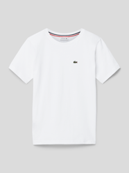 T-Shirt mit Label-Stitching von Lacoste Weiß - 29