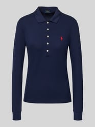 Slim fit poloshirt met labelstitching, model 'JULIE' van Polo Ralph Lauren - 11