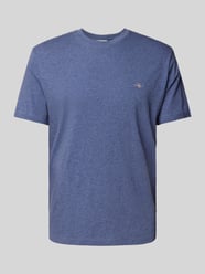 Regular fit T-shirt in gemêleerde look van Gant - 25
