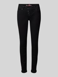 Skinny Fit Jeans mit asymmetrischer Knopfleiste von Buena Vista - 20